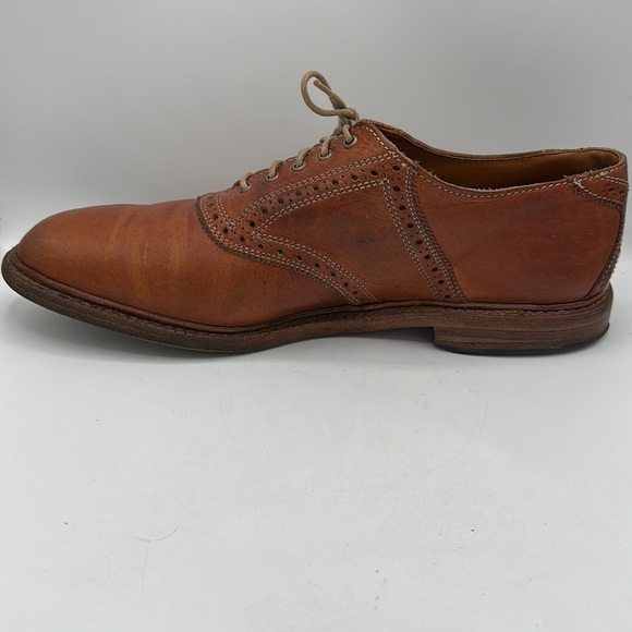 Allen Edmonds Finch tan leather lace-up shoes, size 10
